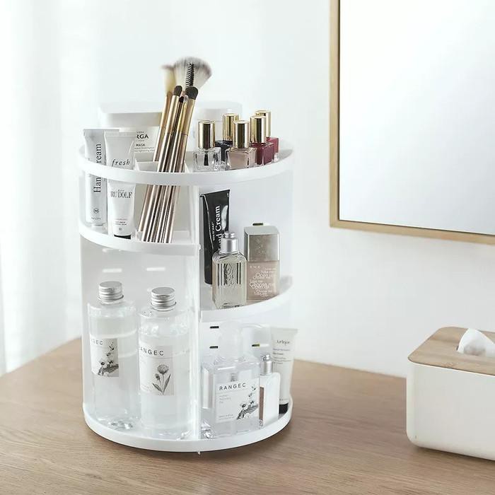 MORDOA RAK KOSMETIK PUTAR STORAGE BOX ORGANIZER MAKE UP SUSUN
