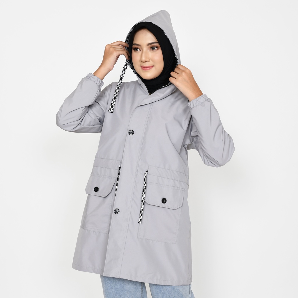 Jaket Hoodie Cewek Parka Wanita-4