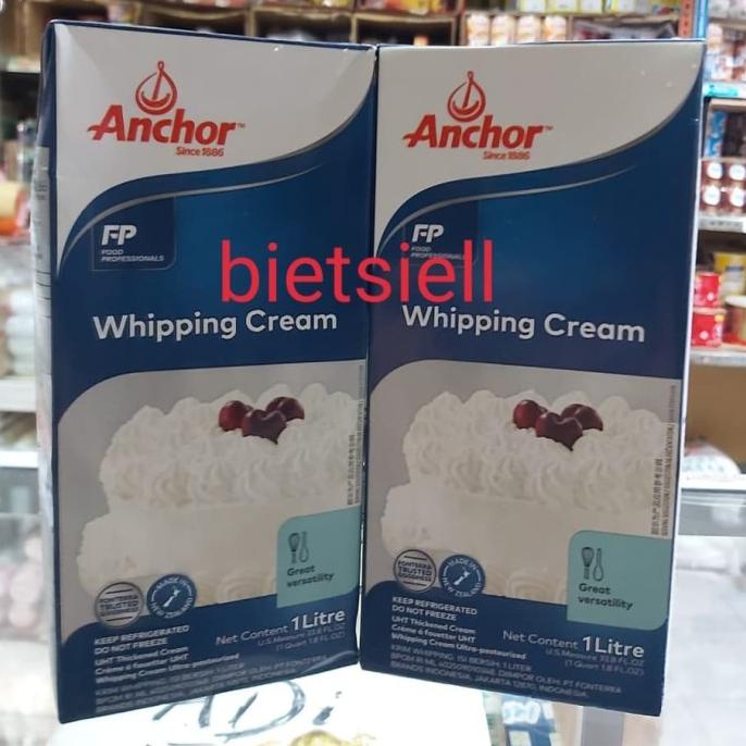 

(BISA COD) anchor whipping cream 1 liter STOK TERBATAS Kode 1162