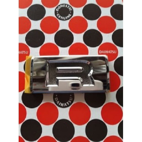 EMBLEM HURUF R ALL NEW DAIHATSU xenia