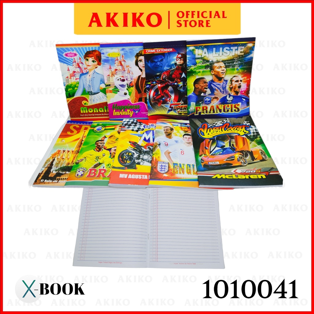 

Buku Tulis Kwarto 58/58 X-book Motif Campur