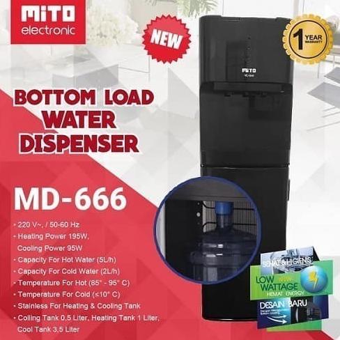 Mito MD-666 Water Dispenser Galon Bawah MD666 Mito MD-666 W
