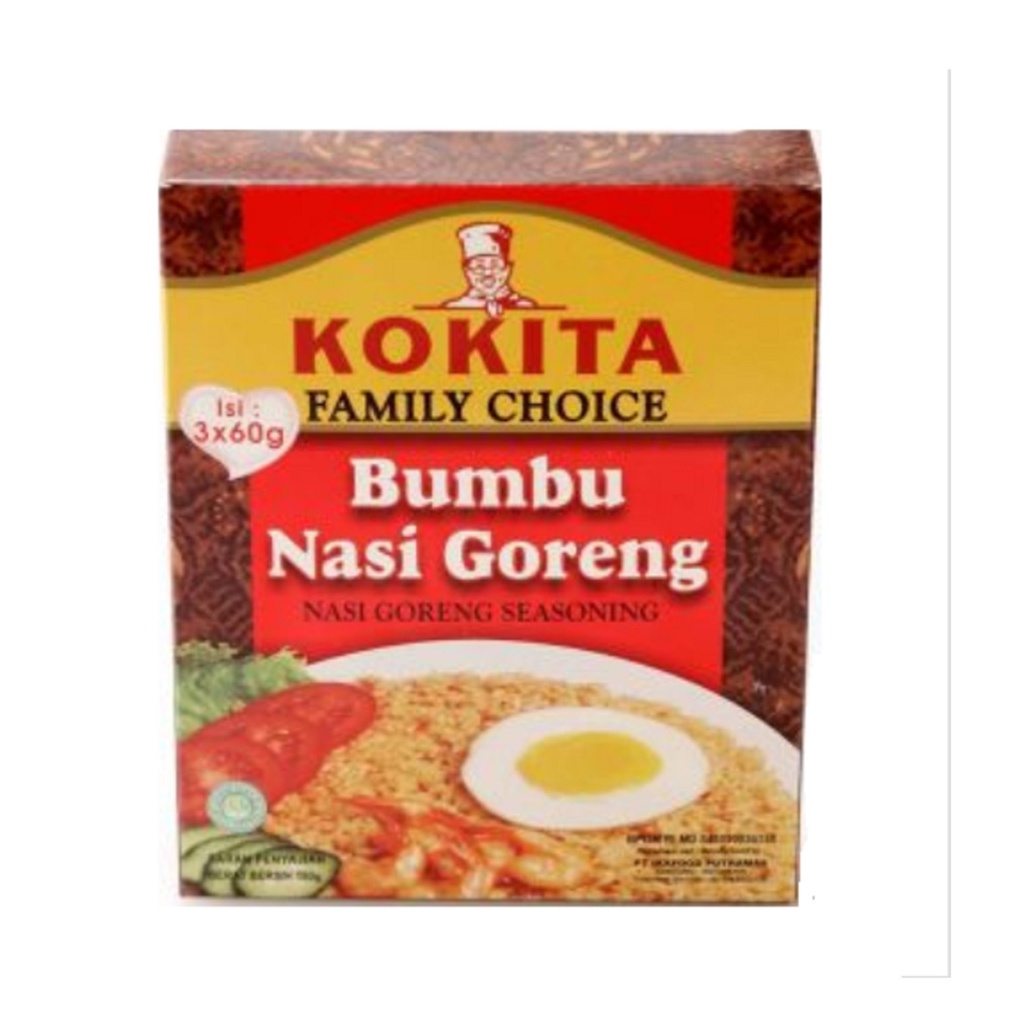 

Kokita Family Choice Bumbu Nasi Goreng 3X60Gr