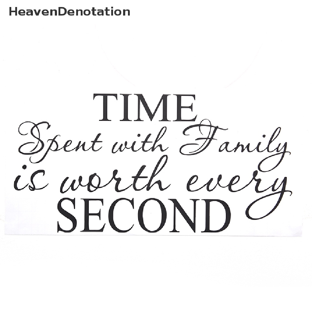 1 Pc Stiker Dinding Decal Desain Time Spent With Family Is Worth Every Second Untuk Rumah