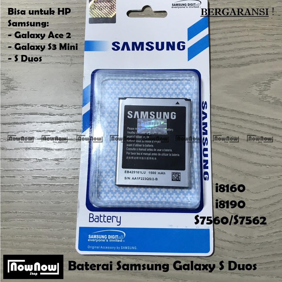 Baterai Samsung S Duos S7560 S7562 Original Batre Battery SEIN