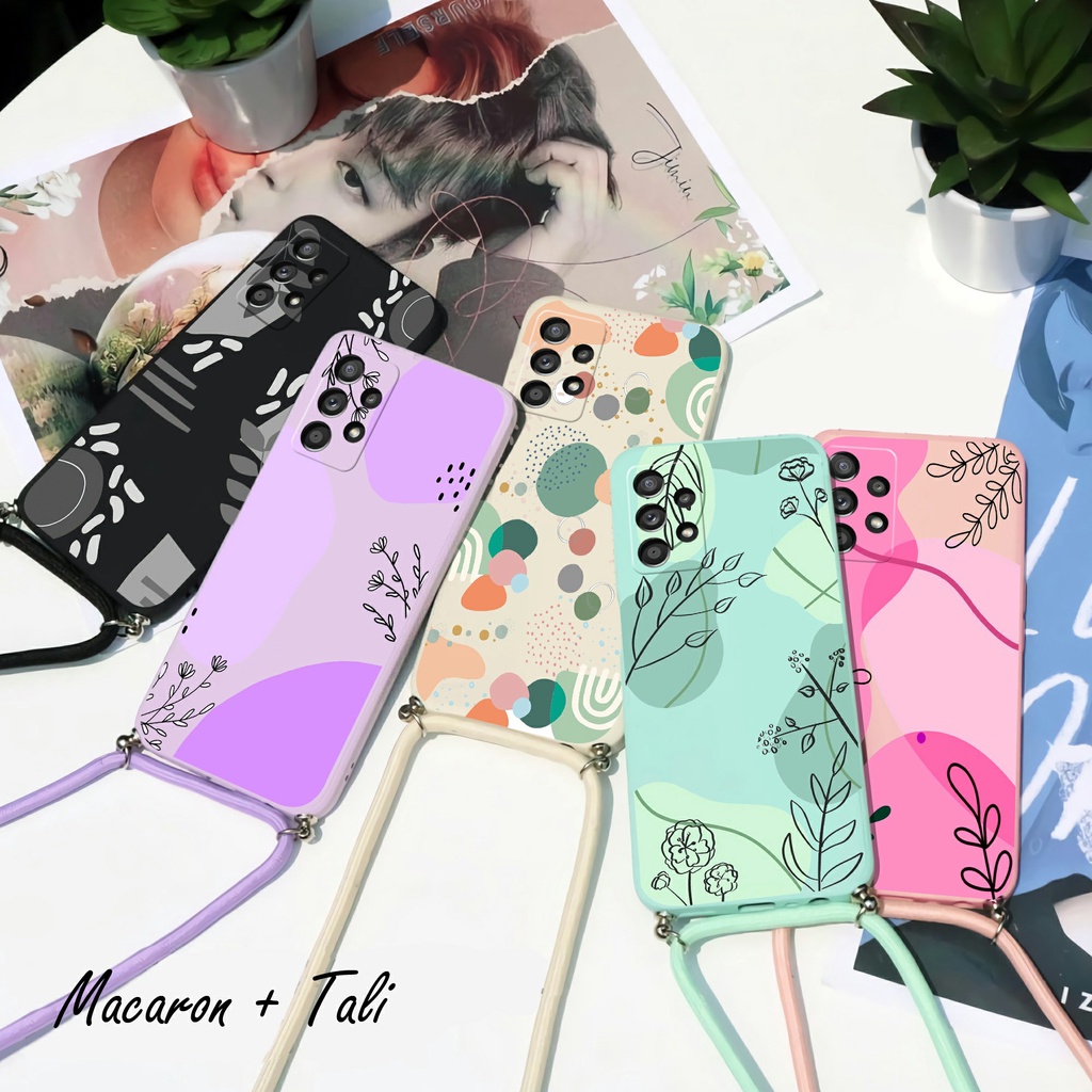 Sling Case Macaron Softcase Tali (UV14) Samsung A33 A13 A14 A73 A53 A23 A32 A52 A52S A72 A22 4G A22 5G A12 M12 A02S A03S A03 CORE A71 A51 A10 M10 A11 M11 A20 A30 A30S A50 A50S A21S A20S