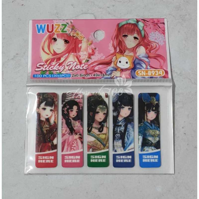 

STICKY NOTES | PEMBATAS PLASTIK | LUCU UNIK GAMBAR KARAKTER