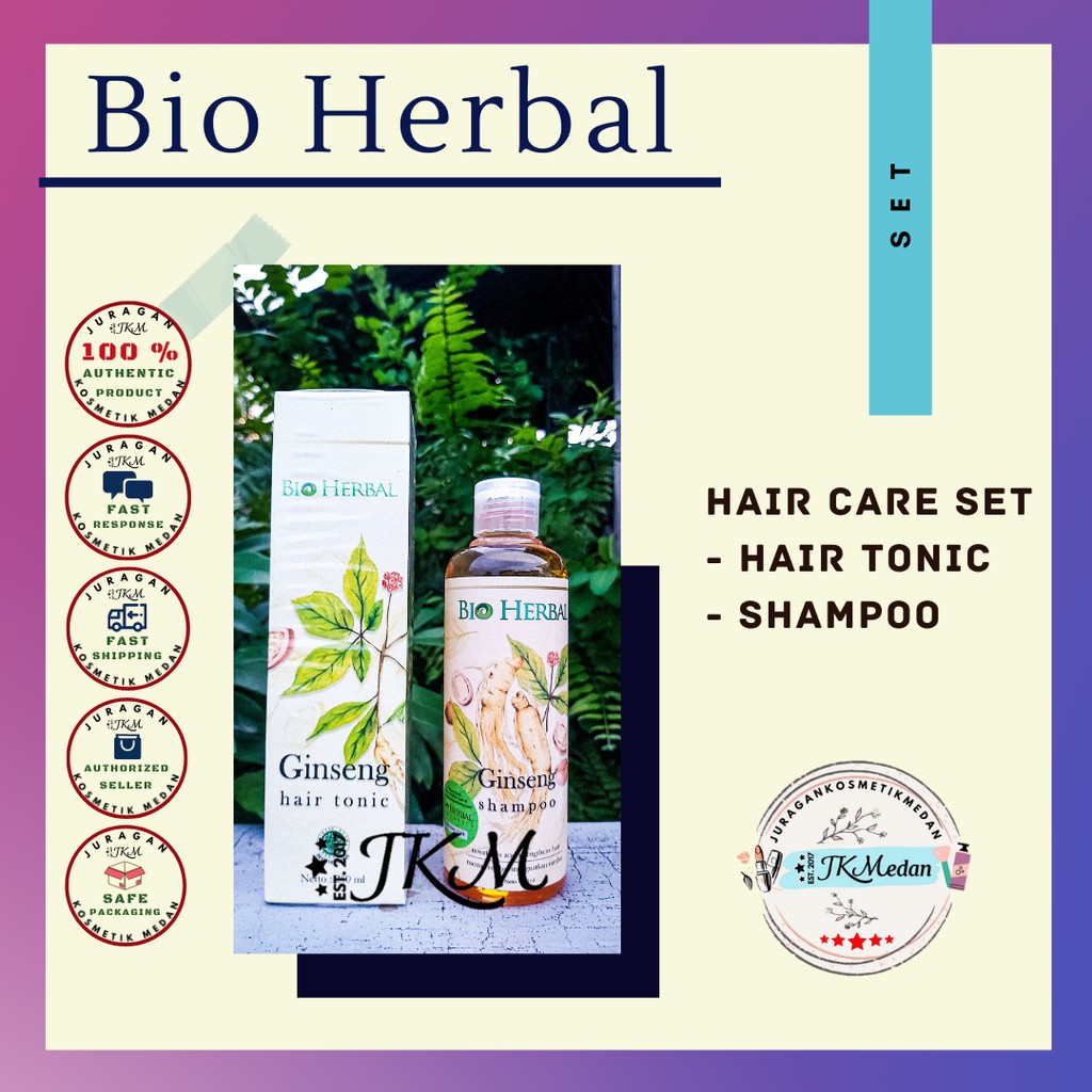 Bio Herbal Shampoo BioHerbal Ginseng Shampoo BPOM Shampo BioHerbal Perawatan rambut