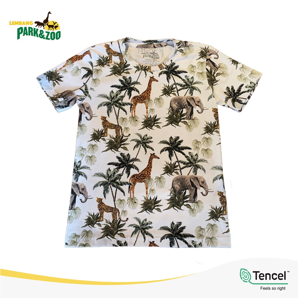 Lembang Park & Zoo - T Shirt Fullprint Kids motif Exotic Jungle Unisex / Atasan Anak / Kaos Anak