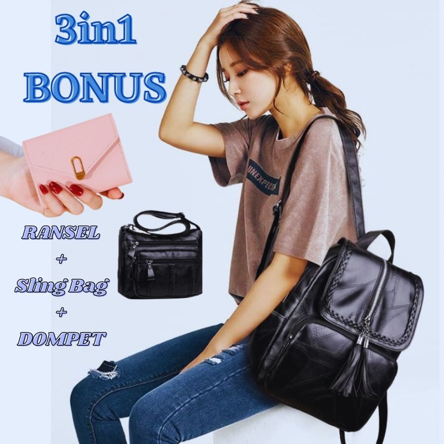 4688CV Terlaris Backpack Tas Punggung Wanita Cewek Murah Branded Tumi Voyageur Nadia Convertibl