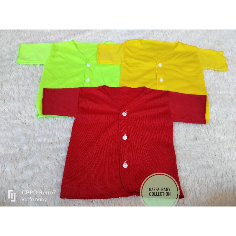 Paket 3pcs baju bayi warna cerah