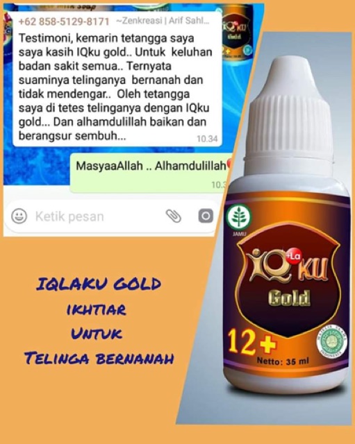 PAX BUY 2 GET 1 FREE IQKU herbal tumbuh kembang anak dan bayi iq ku 10ml 35ml iq gold iqku gold