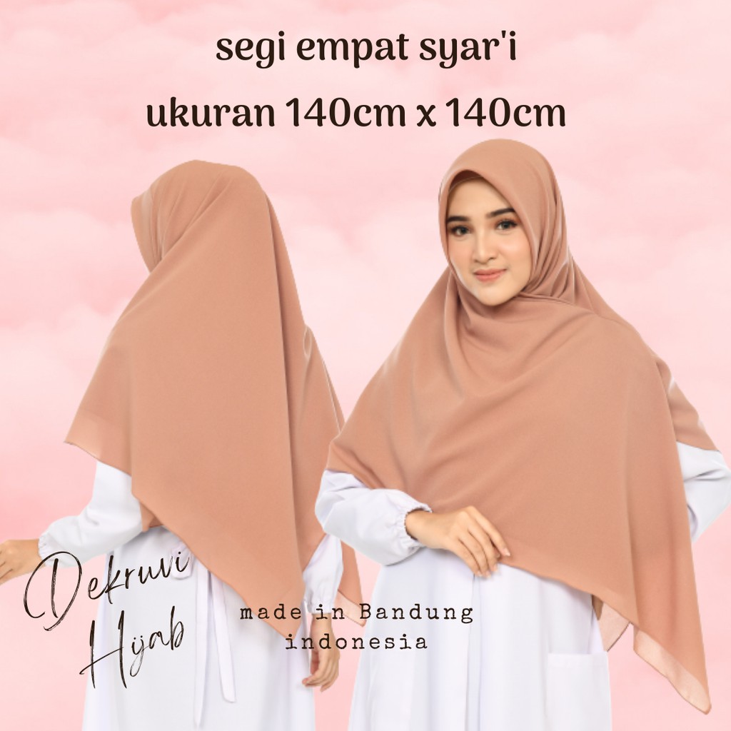 KHIMAR SEGI EMPAT SYARI BELLA SQUARE SYARI 140X140