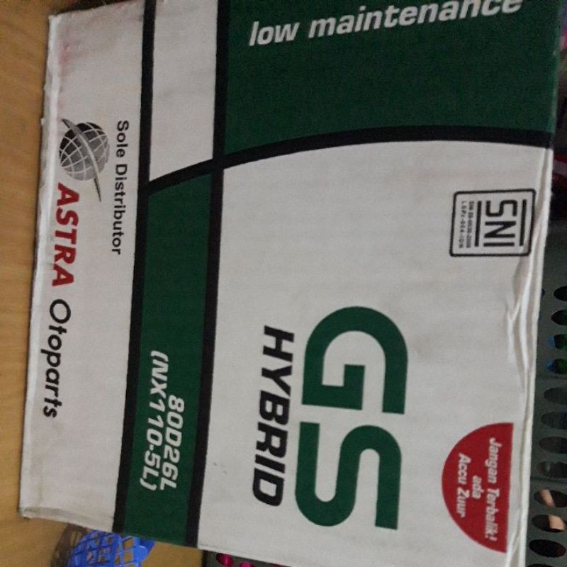 ACCU / AKI Gs Astra NX 110 80D26L hybrid