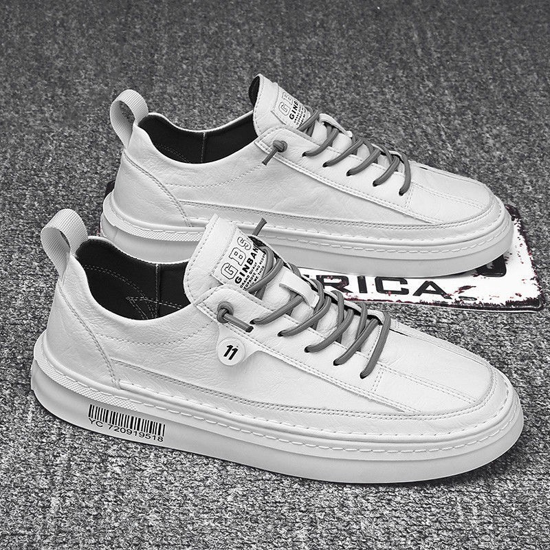 Sepatu Formal pria Sepatu Tali cowok Terbaru Original Harga Murah Kualitas Bagus laki-laki Sepatu-PUTIH 