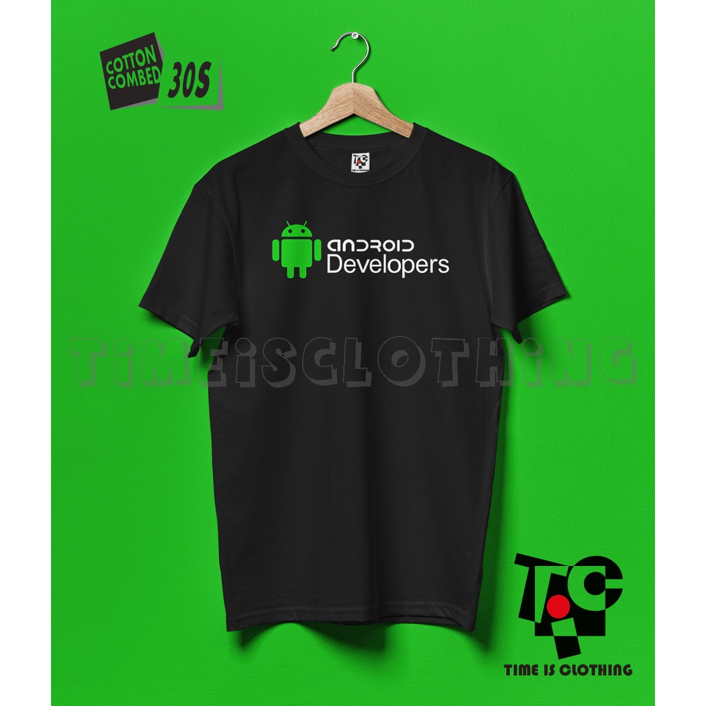 KAOS BAJU ANDROID DEVELOPER IT PROGRAMMER