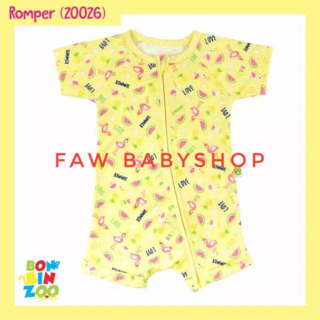 BONBINZOO Romper SNI Bayi size 0-3/ 3-6/ 6-12 Bulan bon bin zoo