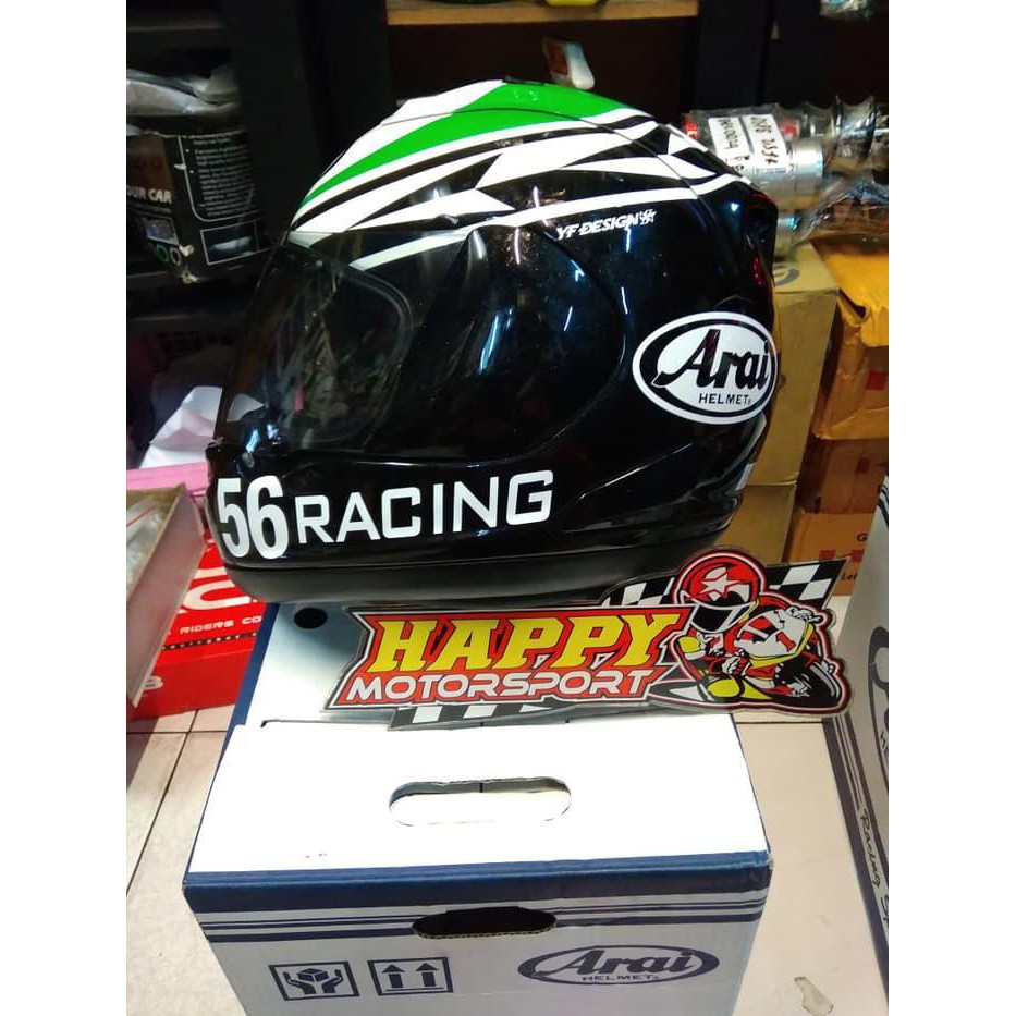 SALE 2ND MULUS 95% HELM FULL FACE ARAI RX7RR5 SZ M: 56RACING DESIGN