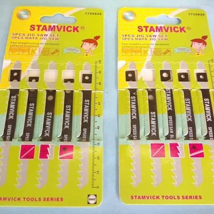 Stamvick Mata Jigsaw Kayu Jig saw Mata Gergaji Kayu Triplex 1pcs