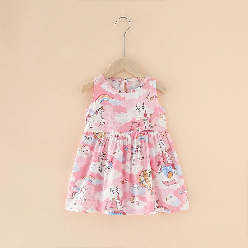 Dress Katun [ Unicorn ] Anak Perempuan [ Usia 2 -5 Tahun ] HM789