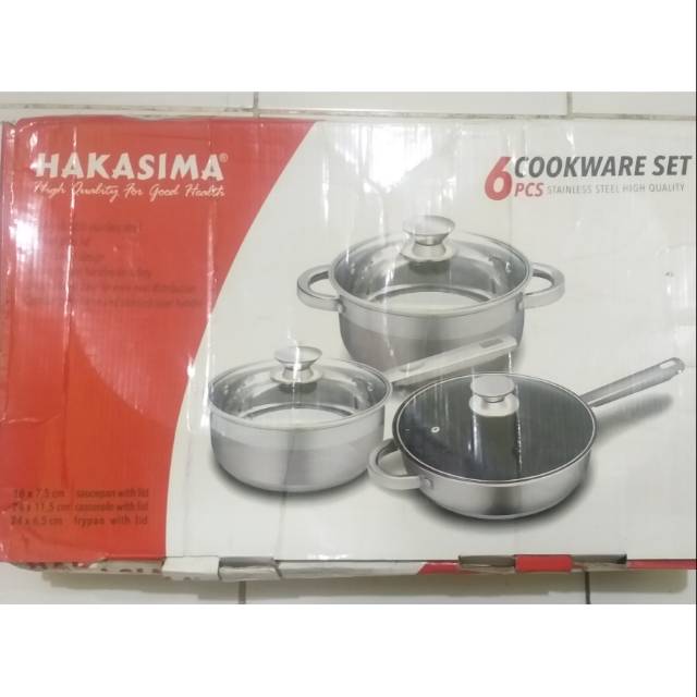 Hakasima panci 6 cookware set