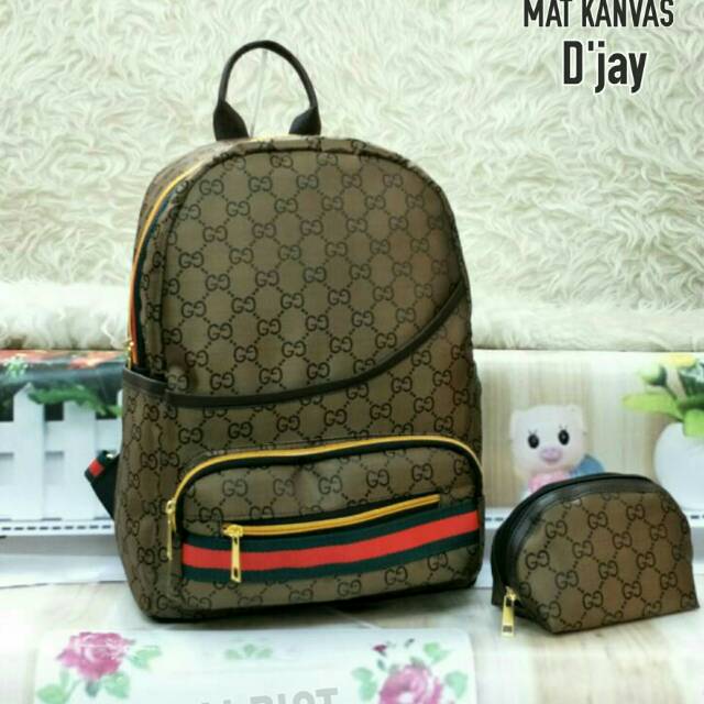 Tas ransel fashion wanita cantik 2in1/tas murah meriah