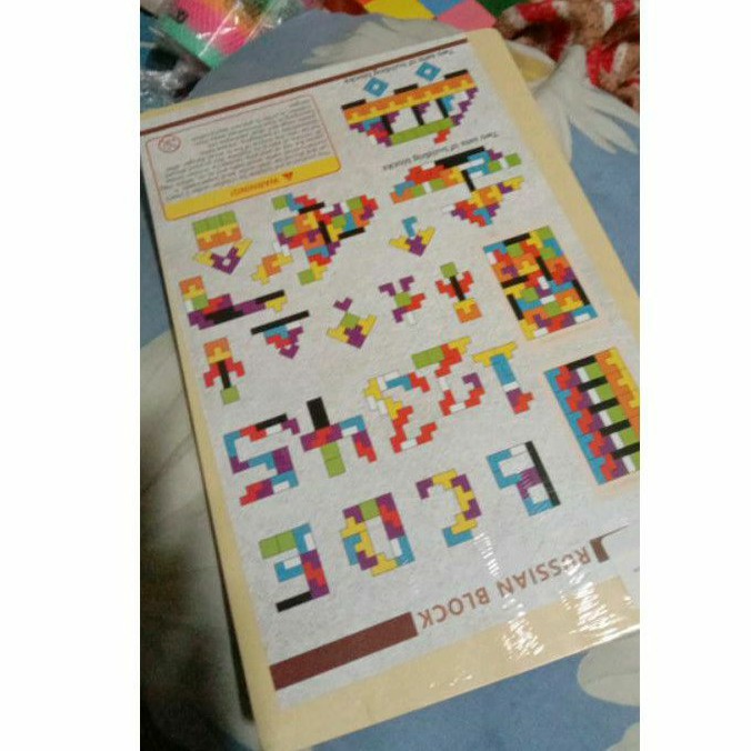 Mainan Puzzle Tangram Tetris Edukasi Untuk Anak Anak Multiwarna Murah