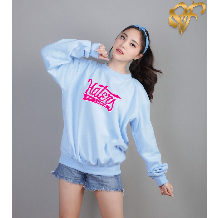 Sweater Haters Aesthetic Pria &amp; Wanita | Sweater Korea Style Fleece Cotton | Dhea Fashion