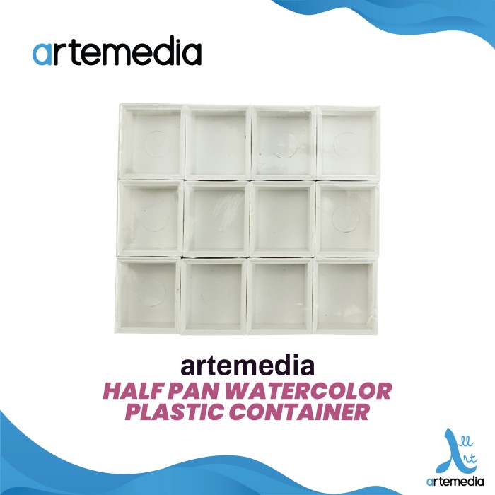 

Artemedia Empty Half Pan Watercolor Plastic Case
