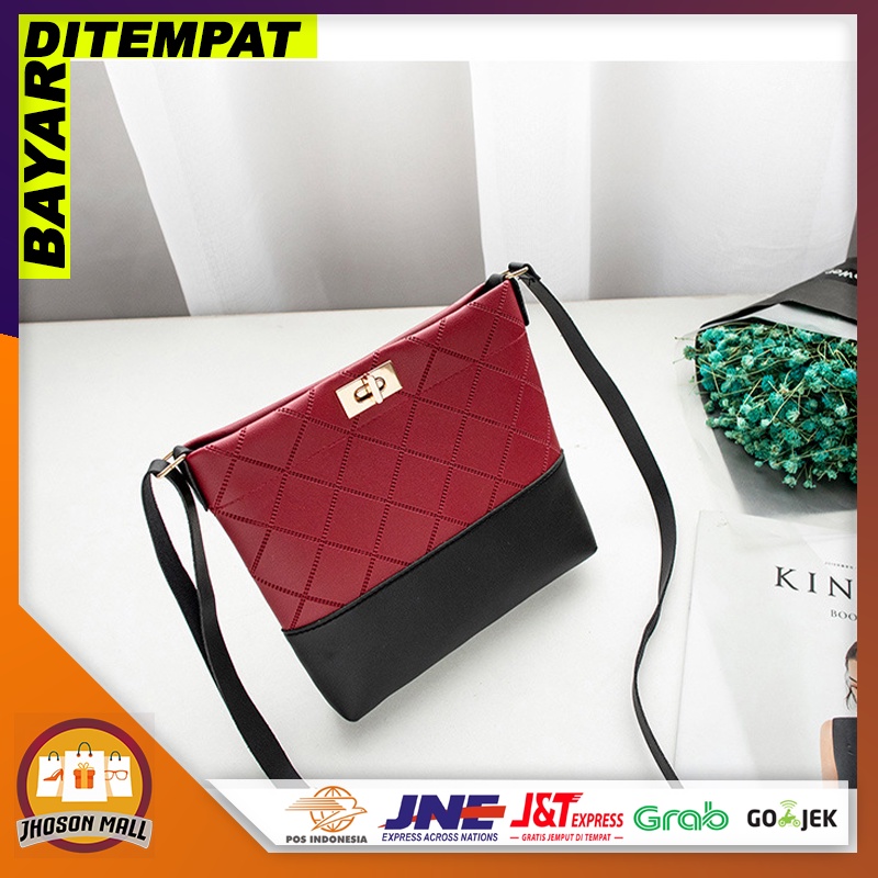 JM Tas Selempang Wanita Fashion Style Simple Kekinian Tas Cewek Kasual Import Termurah T84