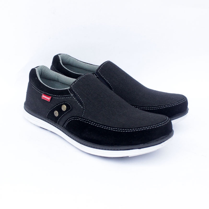 Sepatu Slip On Pria Virale / Sepatu Selop Pria Casual BG 01 ABU