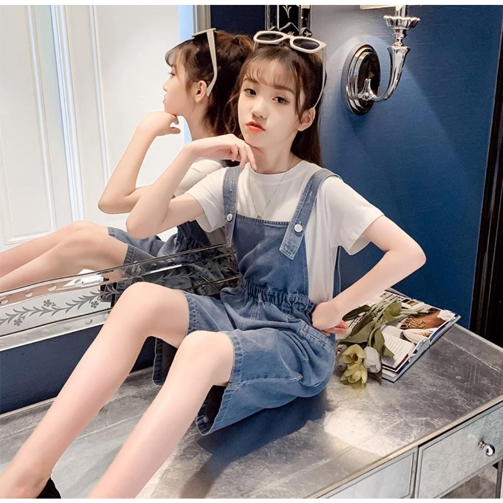 Promo !! Setelan overal anak - setelan overal wink smile import uk 2-3th (putih)