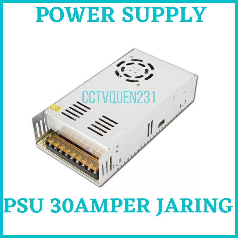 POWER SUPPLY 30AMPER 12VOLT BUAT CCTV 16CHANNEL MURNI