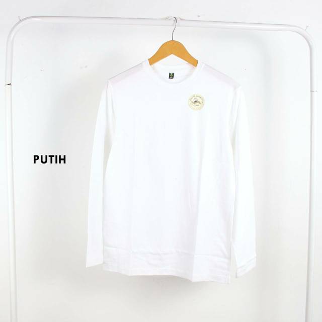 BAJU KAOS POLOS PUTIH DEWASA LAKI PEREMPUAN LENGAN PANJANG KAOS CEWEK BAJU POLOS COWOK