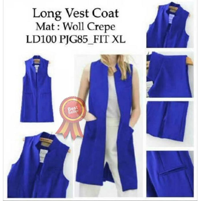 VEST LUARAN WANITA ROMPI BAJU OUTER MURAH CEWEK TERBARU KOREA STYLE BERKWALITAS