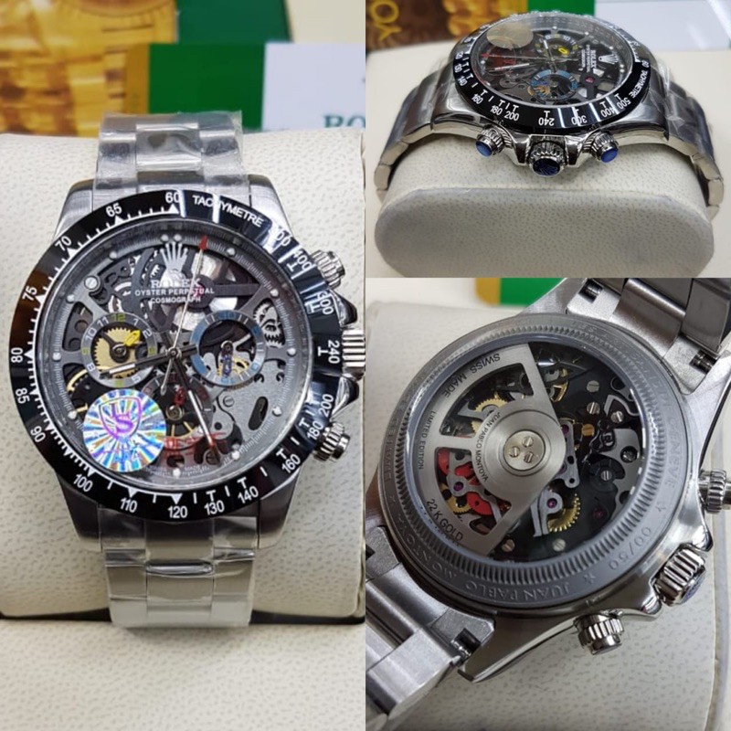 Jam Pria Rolex Daytona Juan Pablo Montoya Automatic Ultimate Clone LS