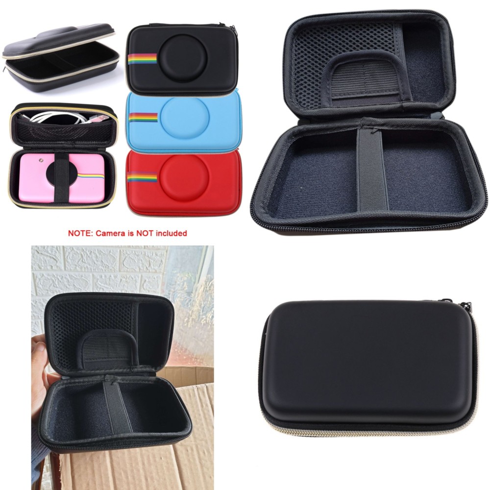 Tas Kamera EVA Case PU Leather Bag for Polaroid Snap Touch - CS089 - Black
