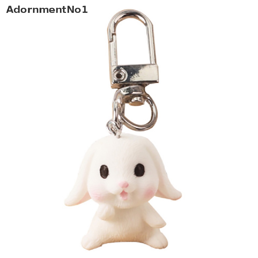 [AdornmentNo1] Cartoon Rabbit key Chain INS Girl Cute Car Key Chain Student Bag Pendant [new]