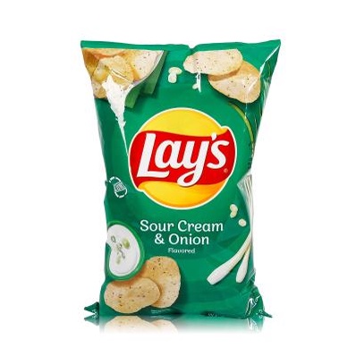 

Snack Lays Sour Cream & Onion Flavored Potato Chips 6.5oz 184.2g