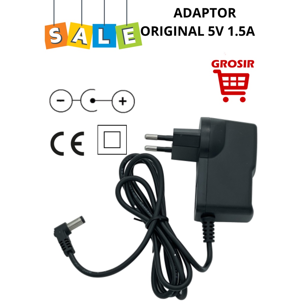 SWITCHING POWER ADAPTOR BBK ORIGINAL 5V 1.5A adaptor kodok