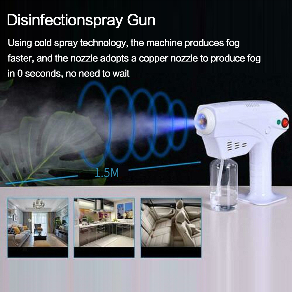 600ml Nano Steam Spray Guns Wireless Household Disinfection Rechargeable Sprayer Fogger Machine