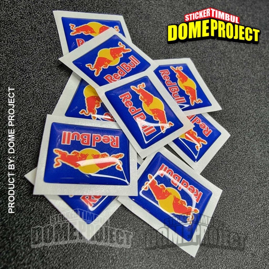 EMBLEM SPIDOMETER HONDA LOGO REDBULL STIKER TIMBUL AKSESORIS MOTOR STICKER SPEEDOMETER