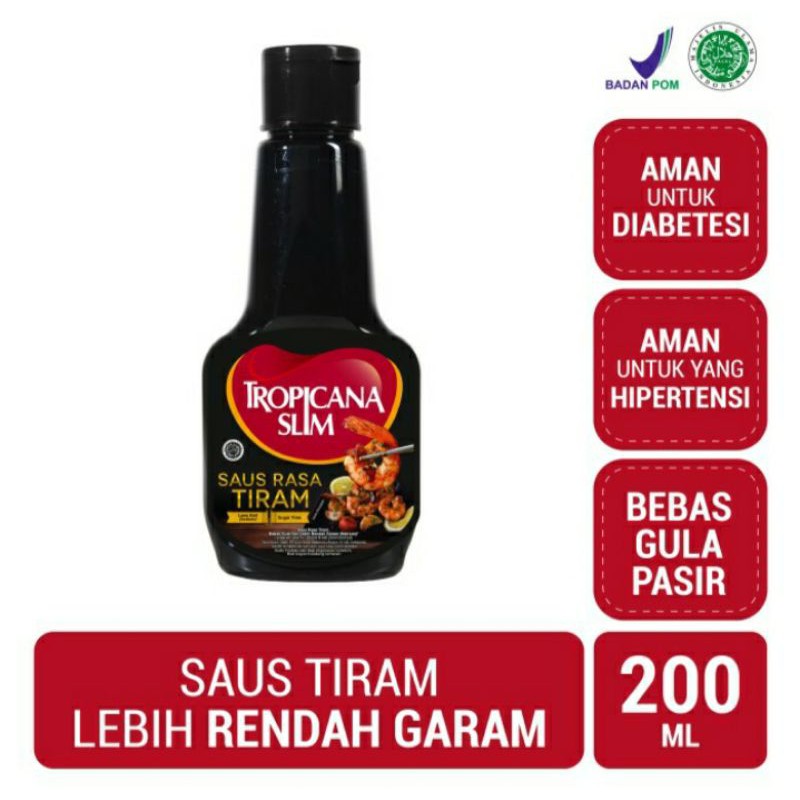 

saus tiram tropicana slim 200 ml saos tanpa gula