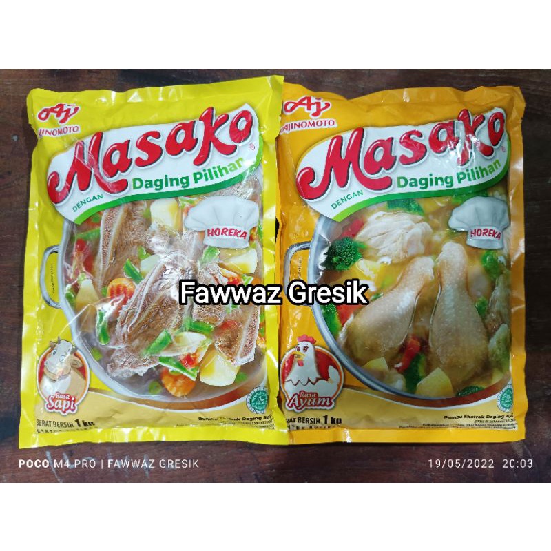 

Masako Sapi 1Kg - Masako Ayam 1 kg Ajinomoto Bumbu Penyedap Rasa Kaldu Ayam / Sapi 1 kg Horeka