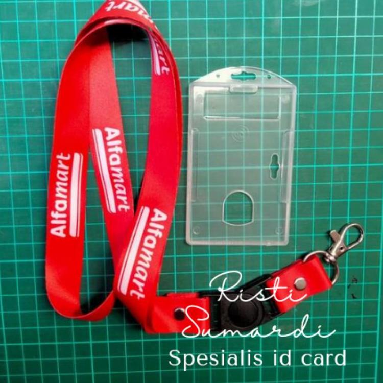 

> Tali Id Card Alfamart Printing 2 Sisi 2cm Free Chasing/LANYARD CUSTOM |LSL7N Diskon Promo