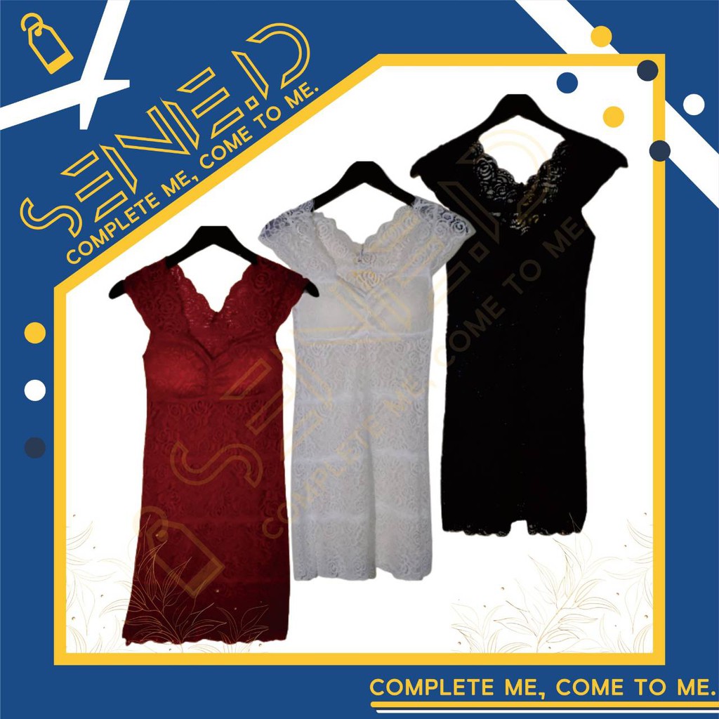 DRESS KRAWANGAN CUP BRA