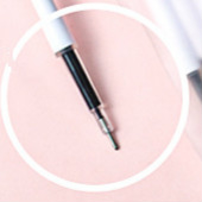 20 Pcs Black Students Full Needle Refill Bullet Head Refill Press Pen Smooth Test Durable Pen Refill