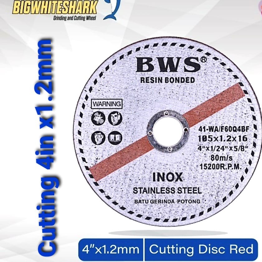 Batu Cutting Gerinda Potong Besi BWS tipis 4 inch