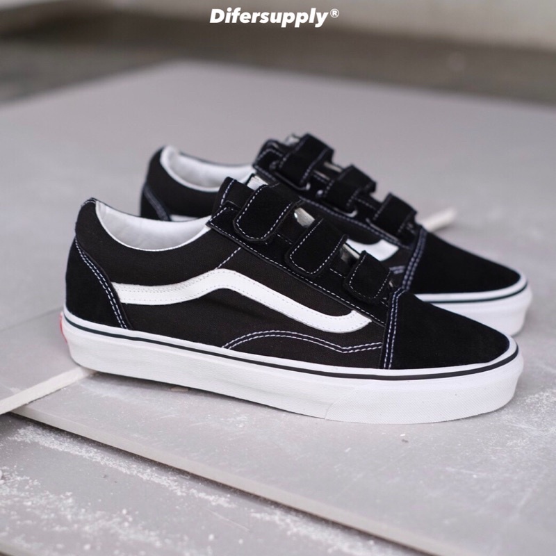 Vans Oldskool Velcro Black White Classic