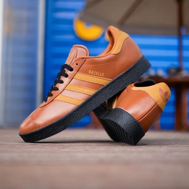 ADIDAS GAZELLE LEATHER BROWN MOCCA